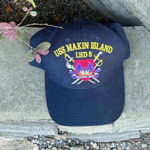 USS MALIN ISLAND LHD 8 The Corps US Navy Baseball Cap NWOT
